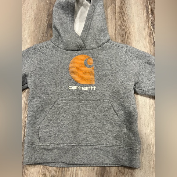 Kids Carhartt gray hoodie / hooded sweatshirt. Size 3T - Picture 2 of 5